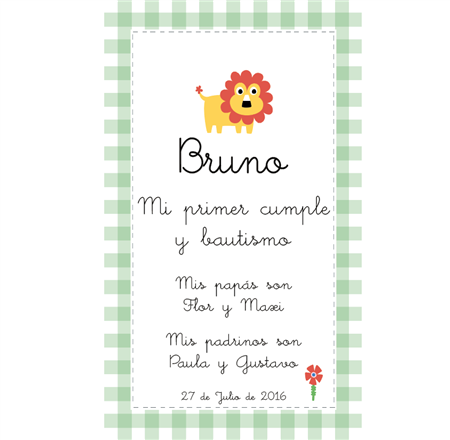 Estampita Animalitos 12u